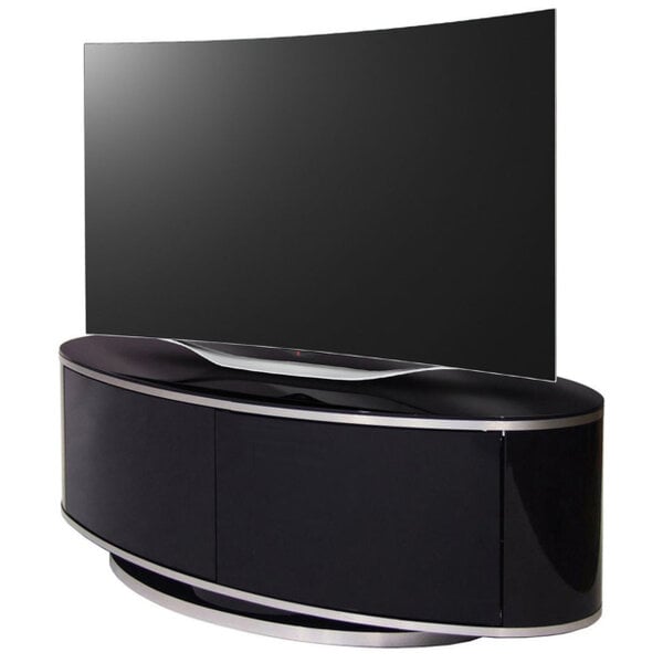 MDA Designs Luna Beam Thru Remote Friendly up to 50" LED/LCD/Plasma Gloss Black Luxury TV Cabinet Stand