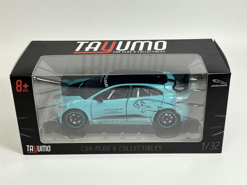Tayumo Jaguar I Pace E Trophy LHD Light & Sound Blue 1:32 Scale - 32110010