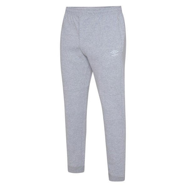 Umbro Childrens/Kids Club Leisure Jogging Bottoms - Grey Marl/White