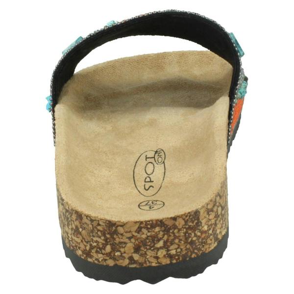 Spot On Ladies Spot On Beaded Mules F00348