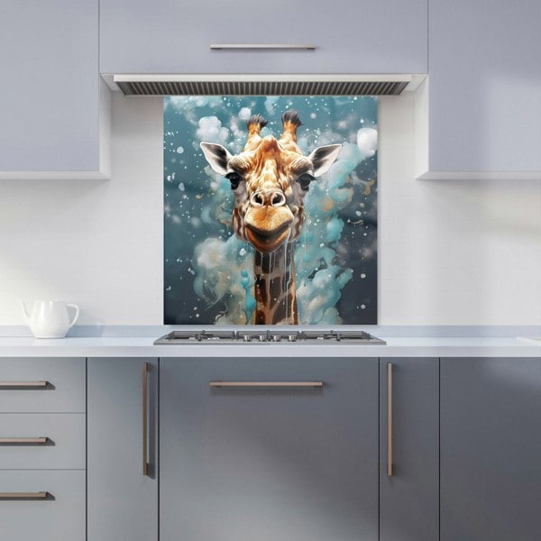 Warren Reed - Designer Splashart Giraffe Face Kitchen Splashback