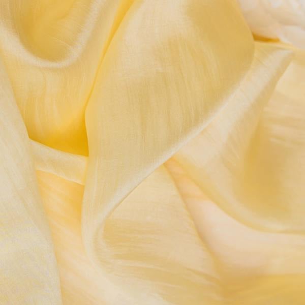 Golden Yellow Silk Scarf – Hand-Dyed Mulberry Silk, Eid & Festival Wrap