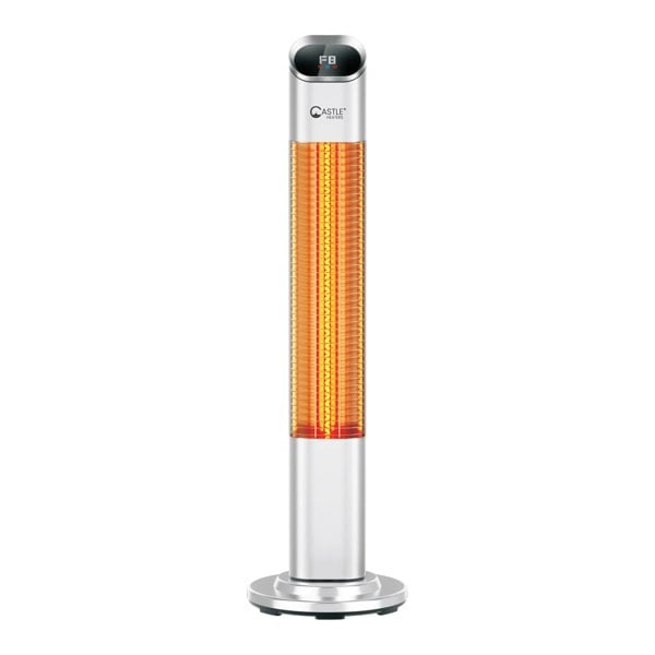 Castle Heaters 2KW LED Touchscreen Rotating Upright Infrared Heater UP-20 Outdoor IP65