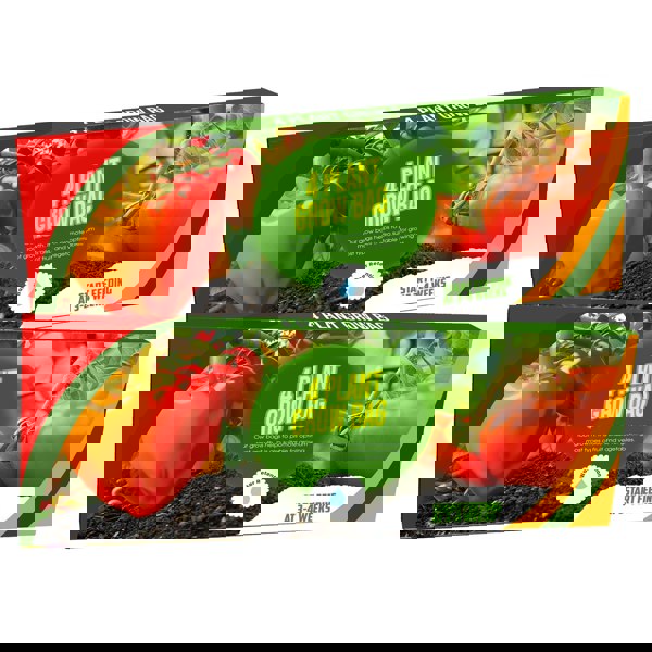 1 Bag (38 Litres) 4 Plant Grow Bags With Balanced Nutrients & Water Retention Great For Vegetable Crops
