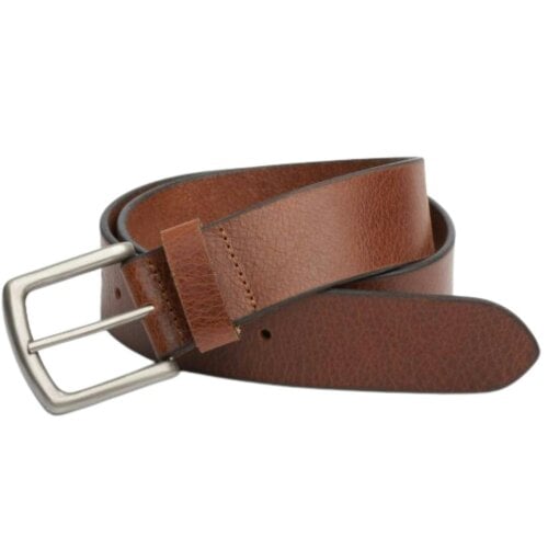Charles Smith Wide Pebble Grain Leather Belt 30016 - Tan