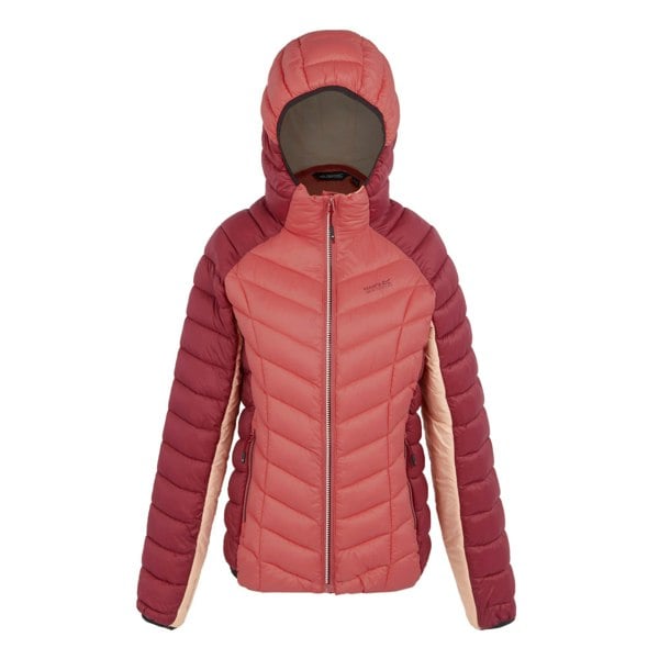 Regatta Women's Dalent Quilted Hooded Jacket - Rumba Red/Mineral Red