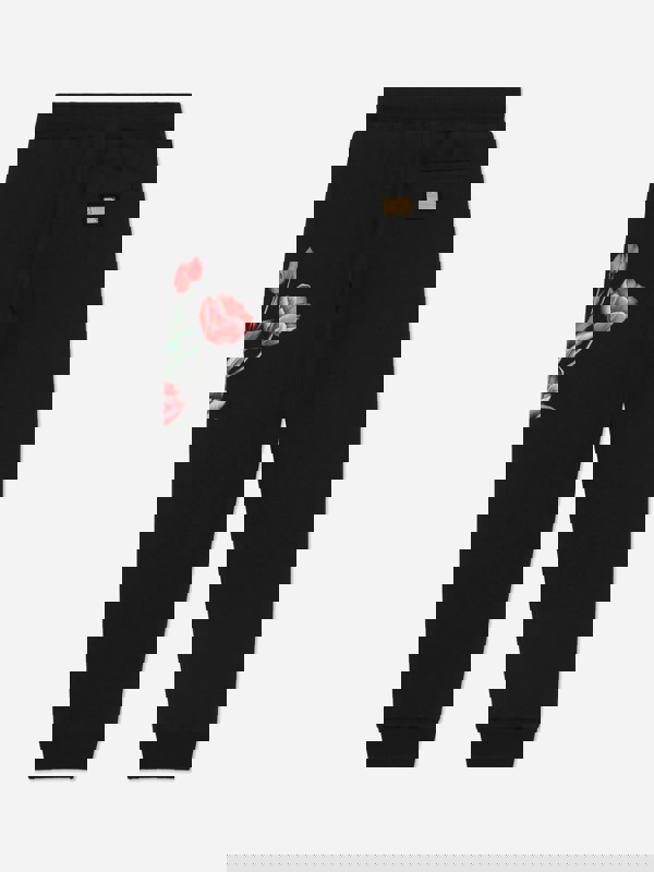 Dolce & Gabbana Kids Dolce & Gabbana Girls Embroidered Tulip Joggers in Navy