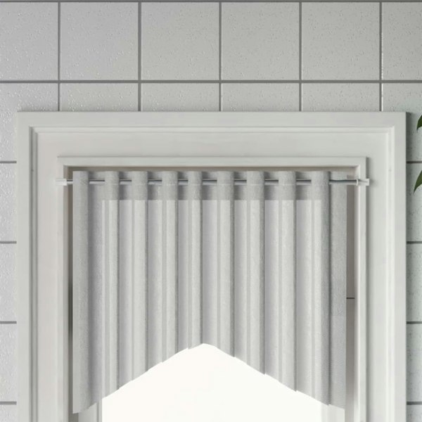 Berkfield Curtain Rails 2 pcs White and Silver 60-105 cm Aluminium