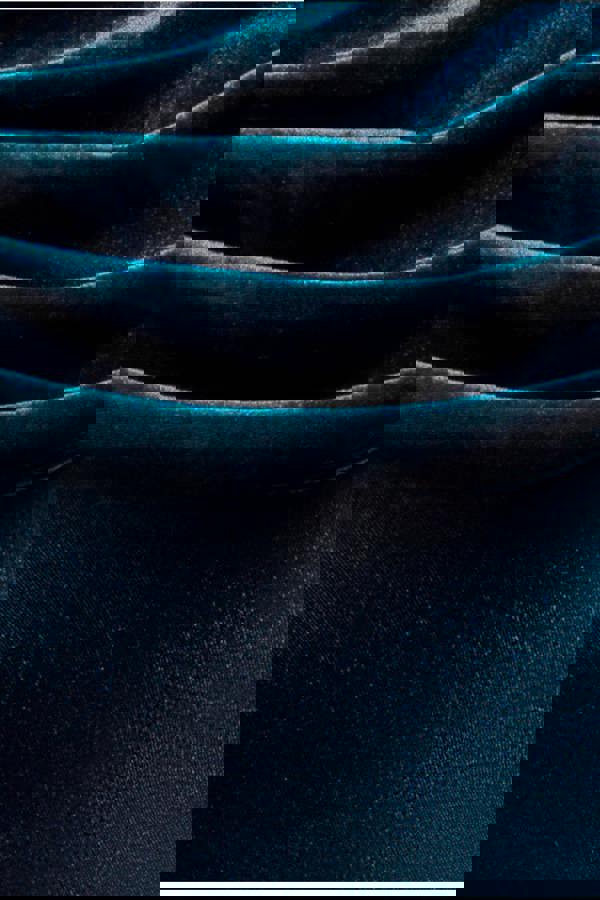 Cowl One Shoulder Velvet Maxi Dress - Teal DR4504