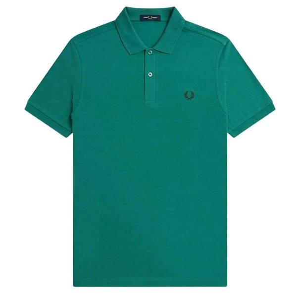 Fred Perry Womens/Ladies Plain Cotton Polo Shirt - Deep Mint - 