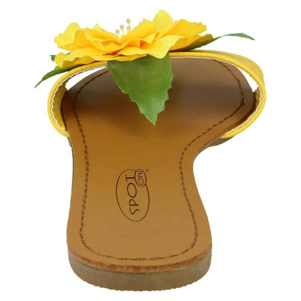 Spot On Ladies Spot On Flower Detail Sandals