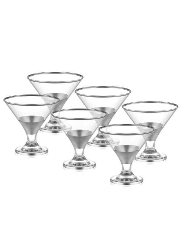 Rozi Glam Series Silver Dessert Bowls (Set of 6)