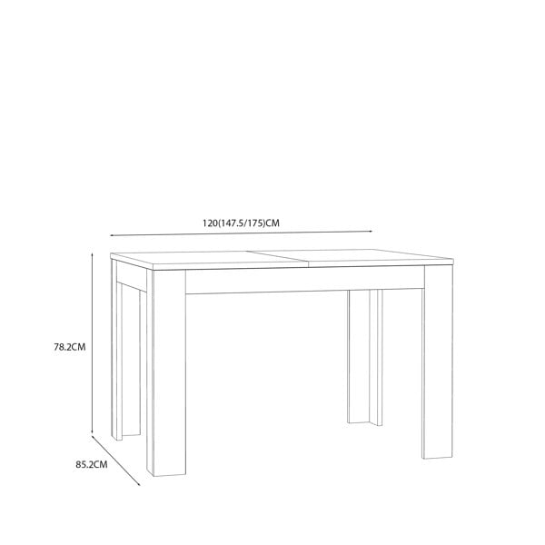 Furniture To Go Grafton Extending Dining Table in Oak