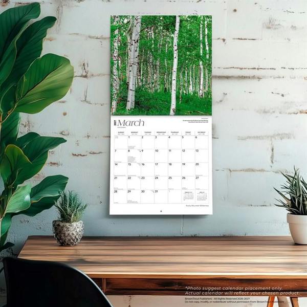 Rocky Mountain Wilderness Calendar 2027, Wall Calendars, Month To View, Travel, Gift