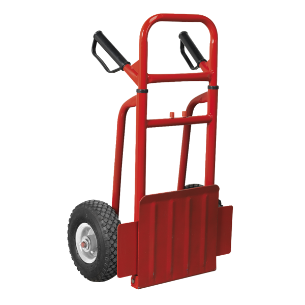 Bristol Tool Company 1894 Heavy-Duty Folding Sack Truck - 200kg Capacity, Pneumatic Tyres, Adjustable Height