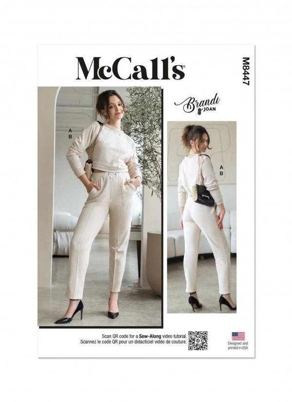 McCalls 8447 Paper Sewing Pattern – Women's Top, Sweater & Trousers, Size XS-XL, Intermediate