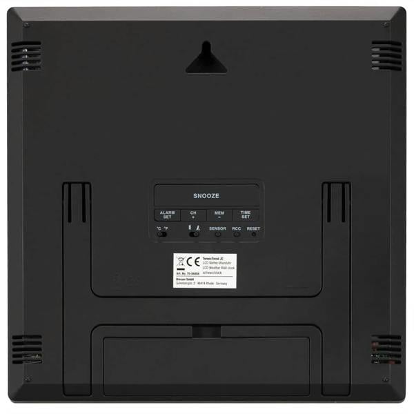 Bresser ClimaTemp JC LCD Weather Clock- Black