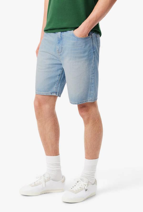 Lacoste Straight Fit Denim Bermuda Shorts