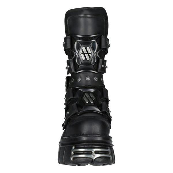 New Rock Goth Platform Leather Boots-M-MET422-S1