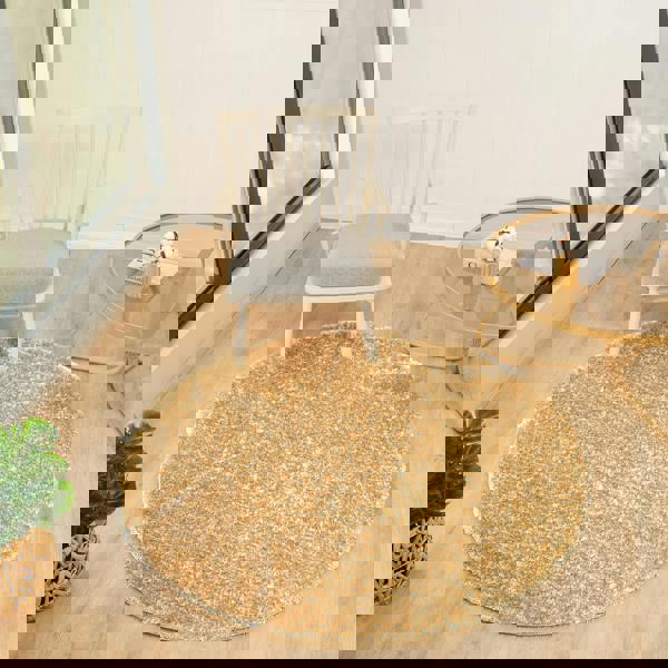 Livabliss Cloudy Shag-Solid Color Yellow Plush Soft Pile Rug