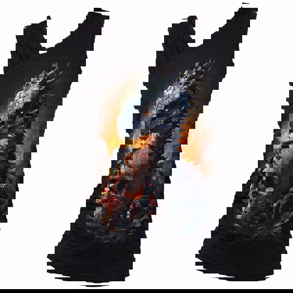 HATCHLING - Gathered Shoulder Slant Vest Black