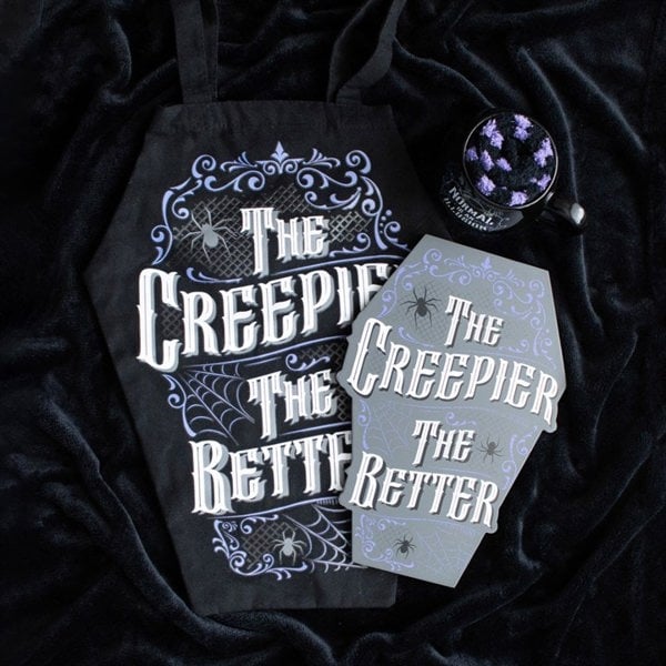 Serano The Creepier the Better Coffin Shaped Tote Bag