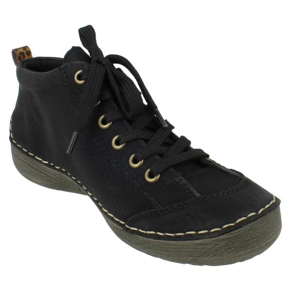 Rieker Ladies Rieker Lace-Up Shoes with Zip 52514