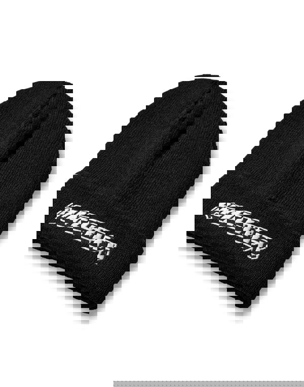 Minecraft Boys Black Logo Beanie Hat (One Size)