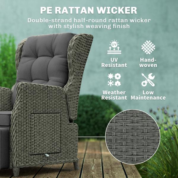 Rattan Recliner Chair