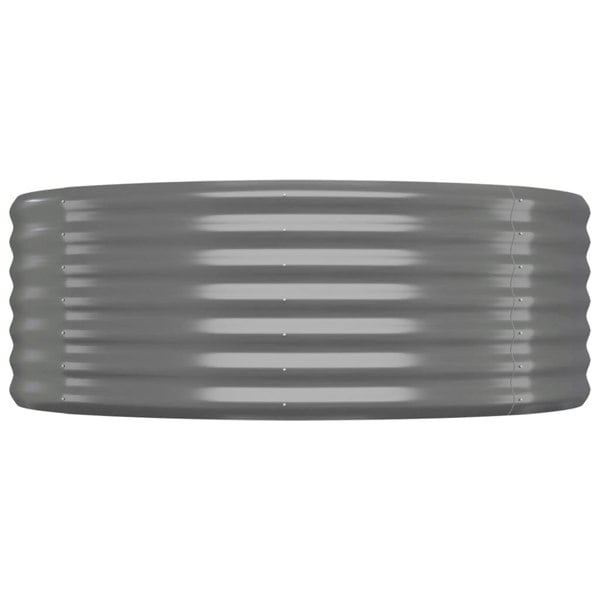 Berkfield Garden Raised Bed Powder-coated Steel 175x100x36 cm Grey