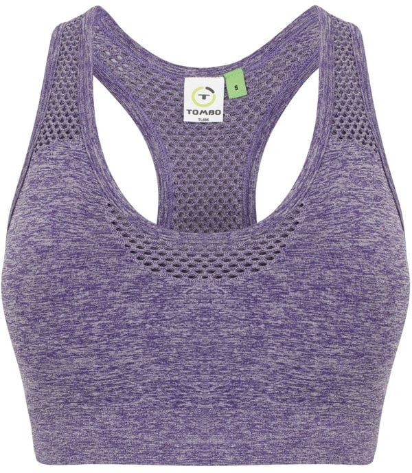 Tombo Women's Tombo Seamless Crop Sports Bra {TL696}