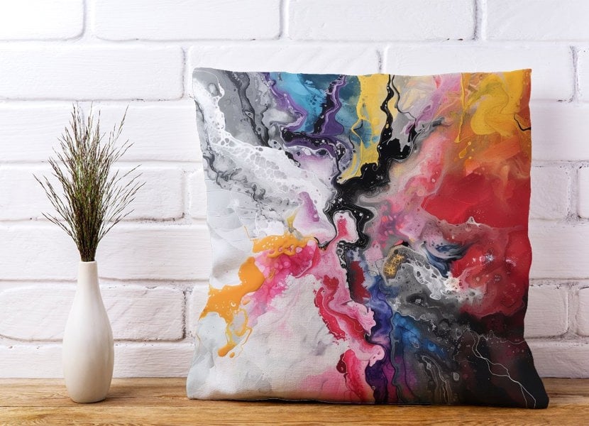 Warren Reed Explosive Colour Cascade Cushions