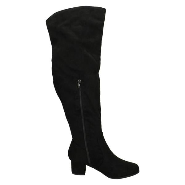 Spot On Ladies Spot On Wide Fitting Knee High Boots F51088
