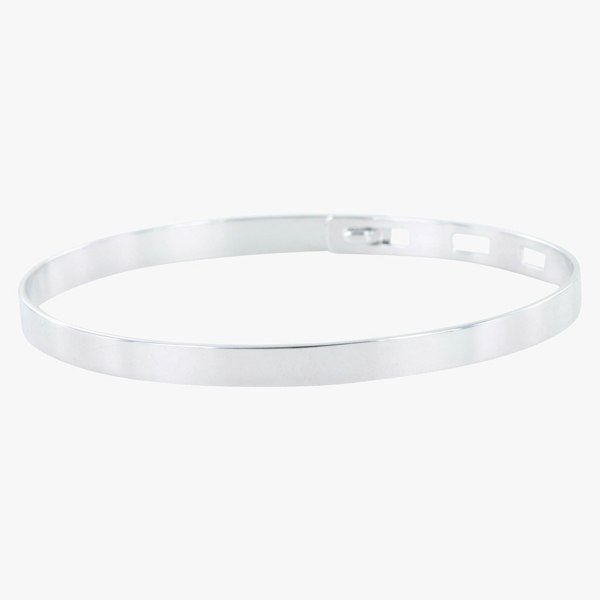 Sterling Silver Engravable Bangle - Reeves & Reeves