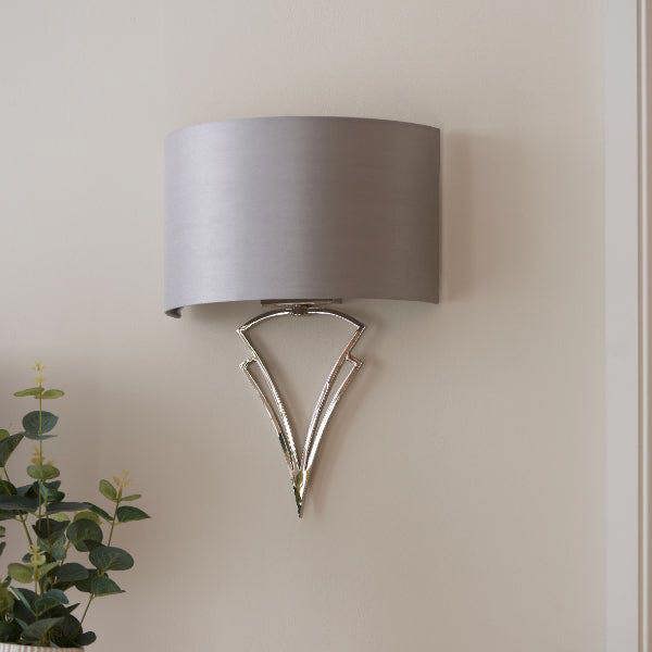 Pagazzi Lighting Lyla Satin Nickel Wall Light