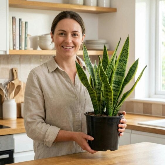 Sansevieria Snake Plant – Air Purifying Easy Care Indoor Houseplant