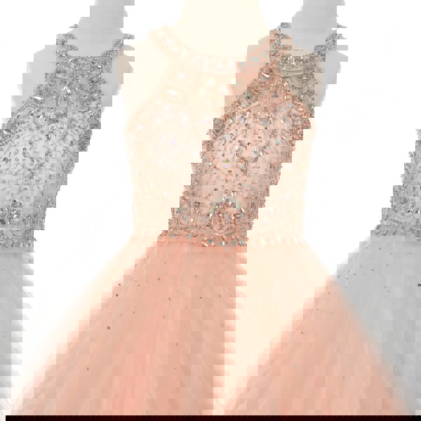 beaded detail on bodice of dress