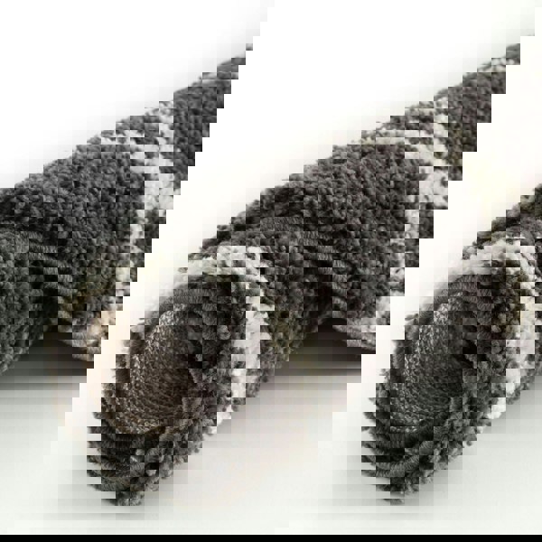 Moroccan Design Thick Shaggy Area Rugs Dark Grey