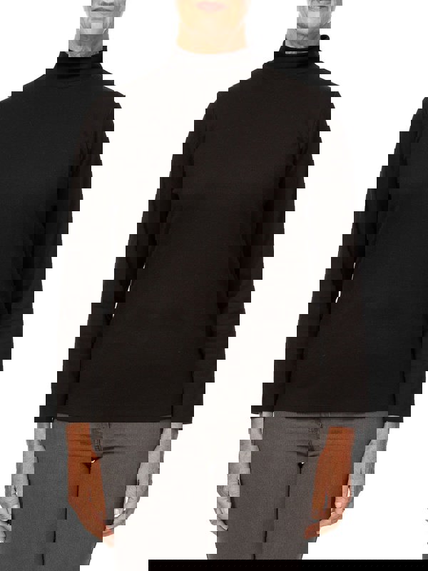 PennyPlain High Neck Top - Black