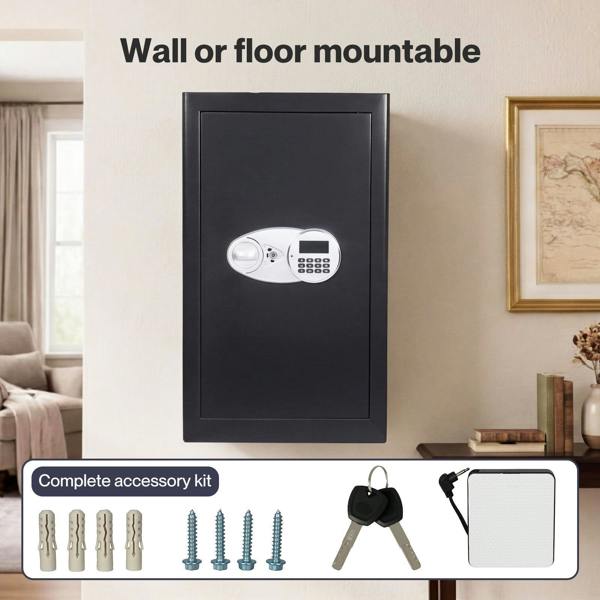 Levede 85L Safe Fireproof Security Box Home Office Cash Lock Deposit Password