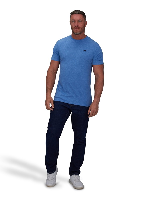 Raging Bull Mens Classic Organic T-Shirt - Denim Blue