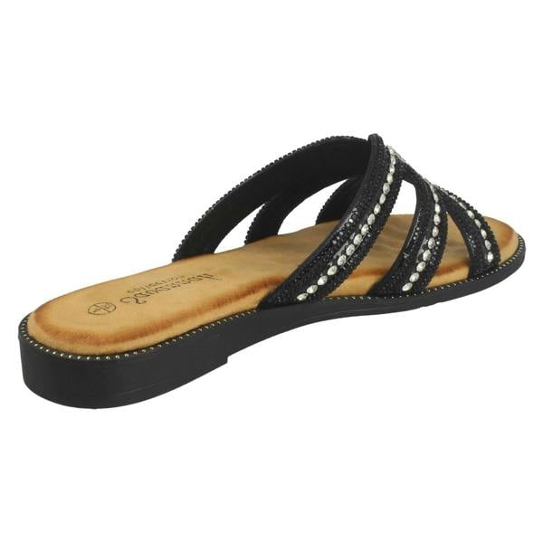 Savannah Ladies Savannah Flat Mule Sandals F00472