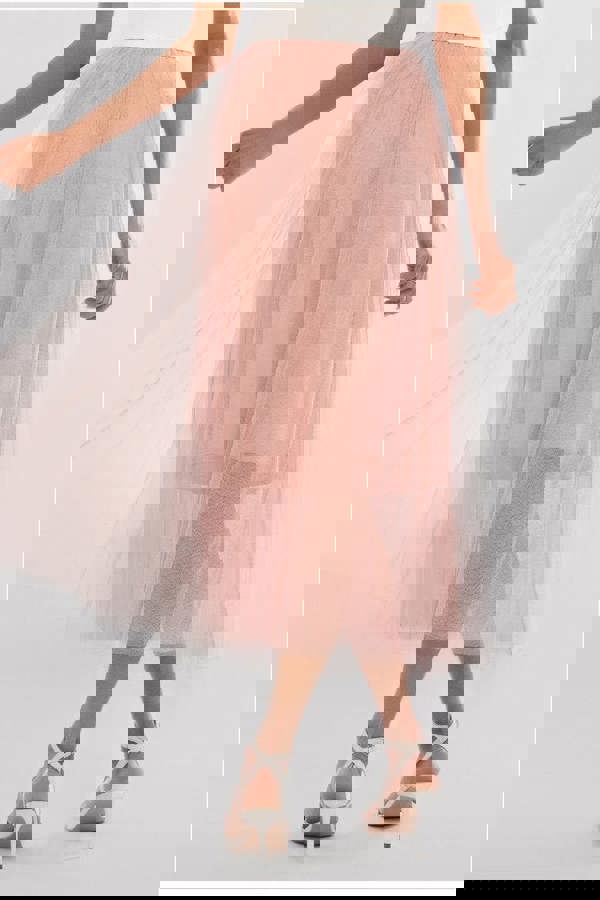 Tulle Gathered Midaxi Skirt SK51