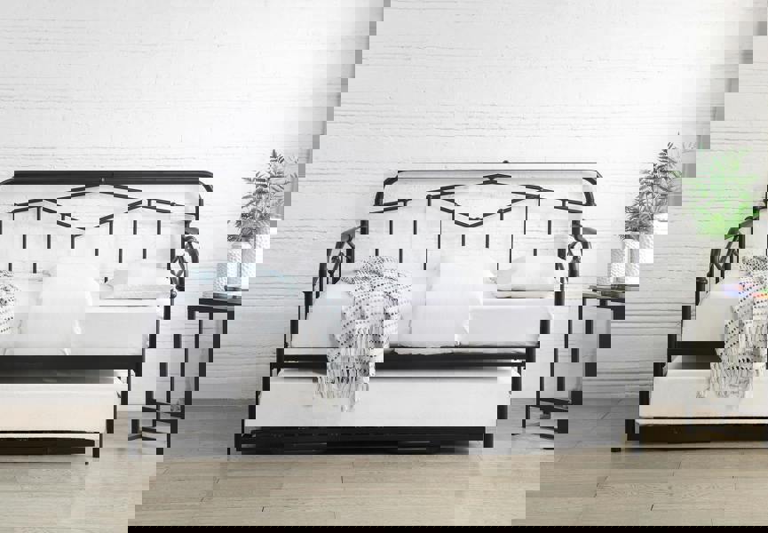 Flintshire Furniture Axton 3ft Day Bed Black Metal Bed Frame