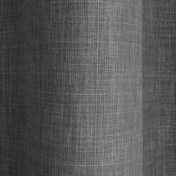 Smart Living Linen Look Blackout Eyelet Curtain - Charcoal
