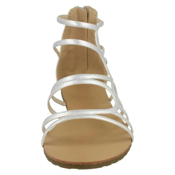 Spot On Ladies Spot On Flat Strappy Sandals F00053