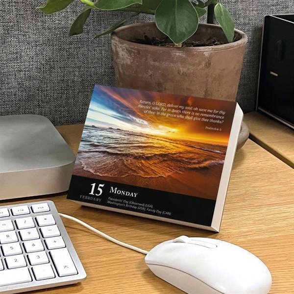 Religion Daily Verse Desk Calendar 2027, Desk Calendars, Day To View, Lifestyle, Gift