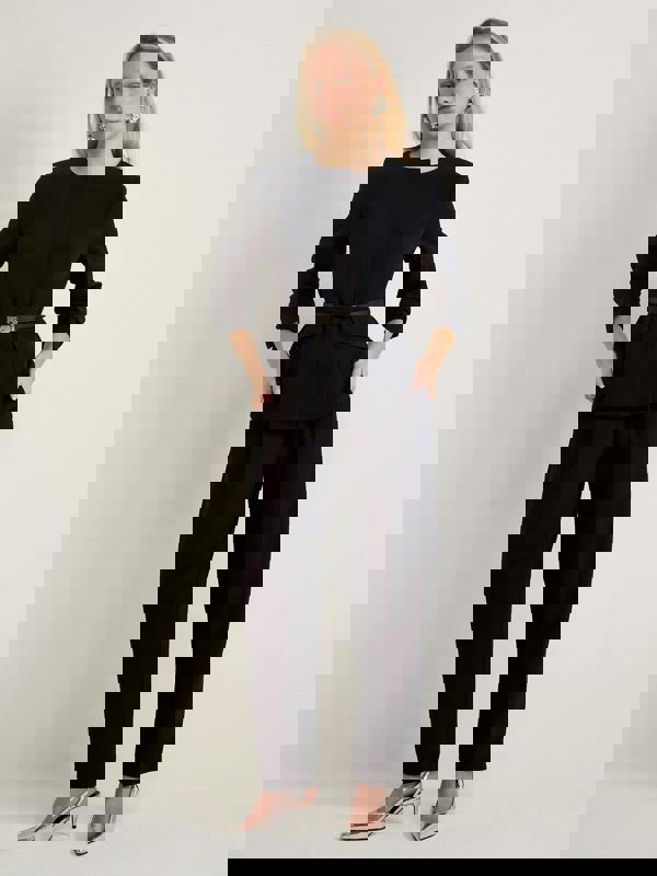 GWD Malika Navy Wide Leg Trouser