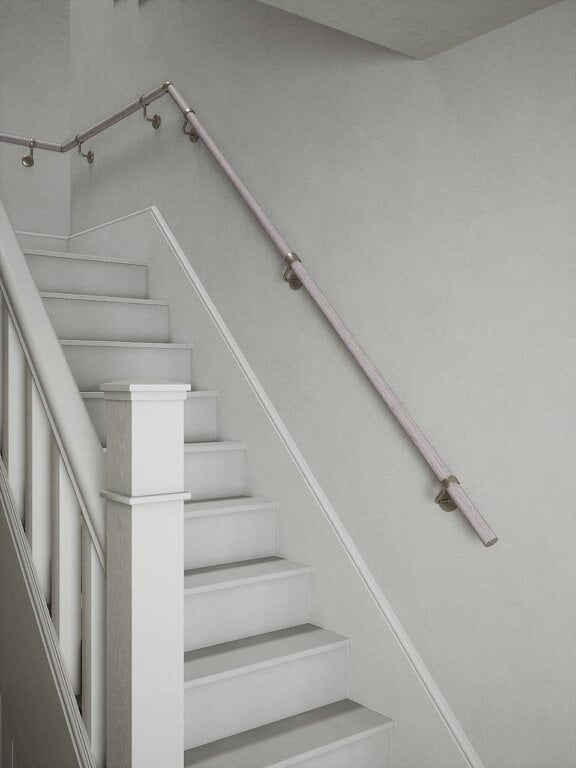 Handrails Direct Pattingham Grey Wood Quarter Landing Handrail
