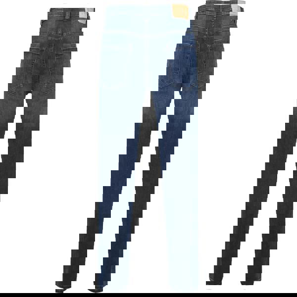 Smart Living Skinny Fit Denim Jeans Classic Cotton Casual Trousers - Mid Wash